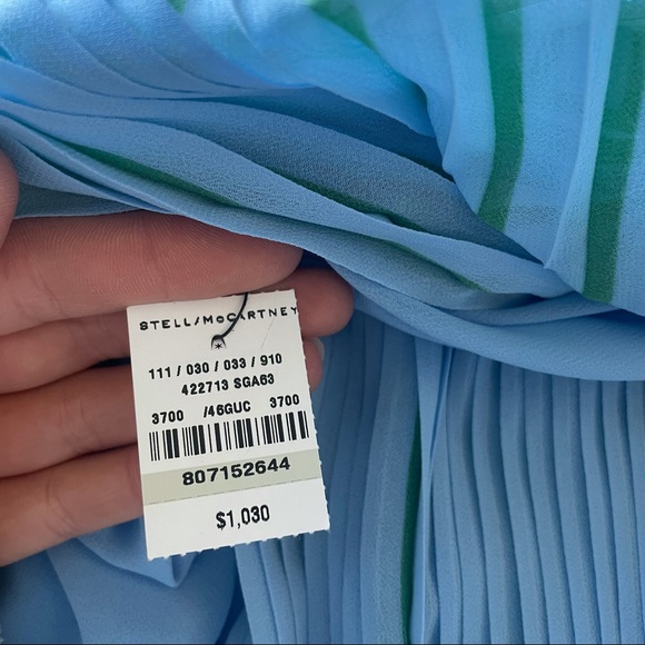 NWT Stella McCartney Blue and Green Mini Skort - Picture 8 of 9